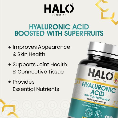 halo nutrition hyaluronic acid 600mg capsules