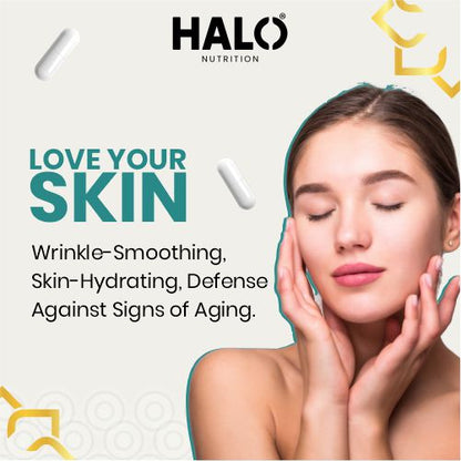 Halo Nutrition Hyaluronic Acid 600mg Capsules