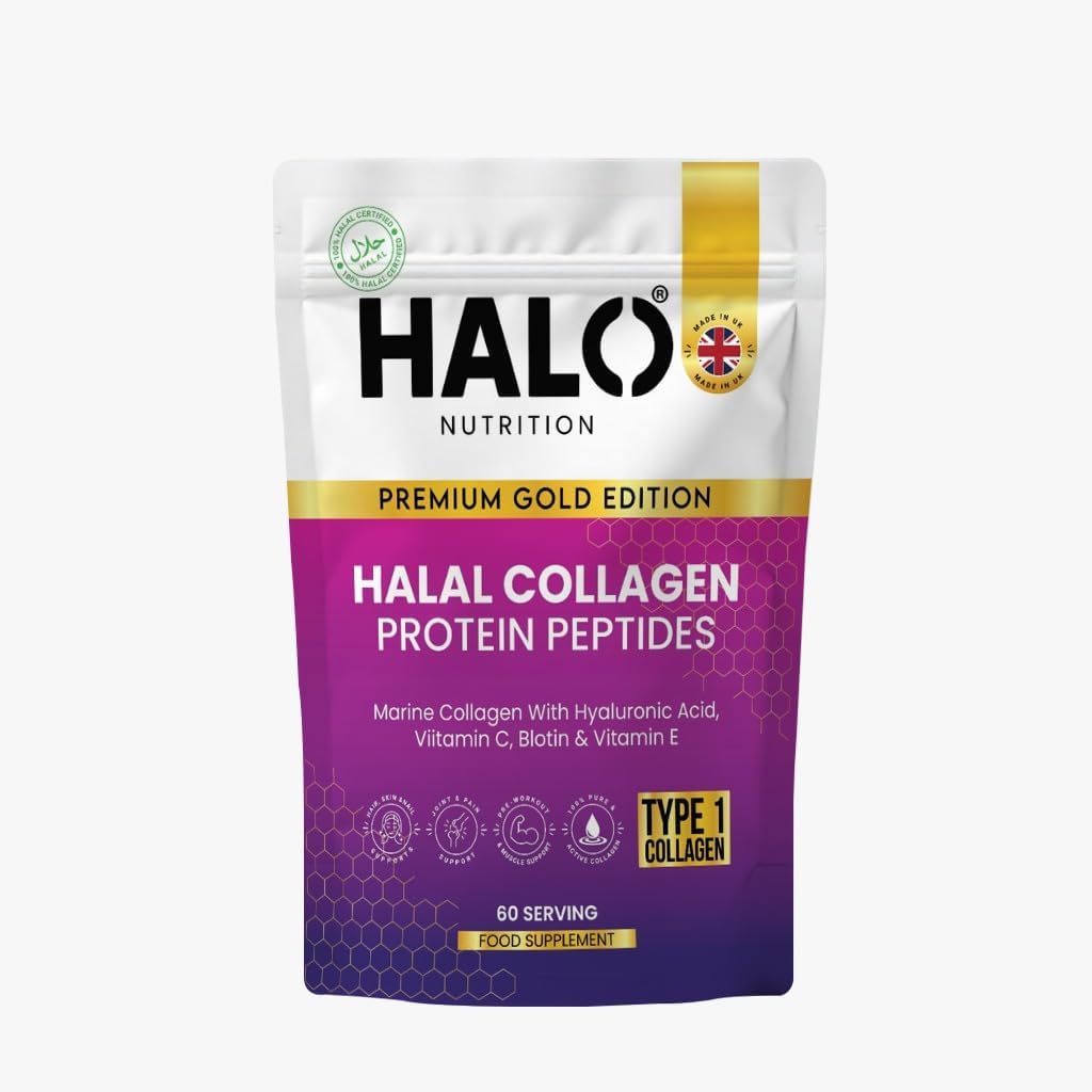 halo nutrition halal marine collagen protein powder