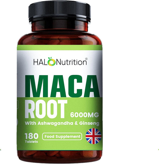 High-Strength Maca Root 6000mg + Ashwagandha & Ginseng
