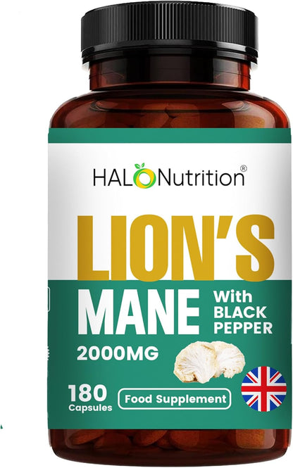 Halo Nutrition Lion’s Mane Mushroom Extract Capsules