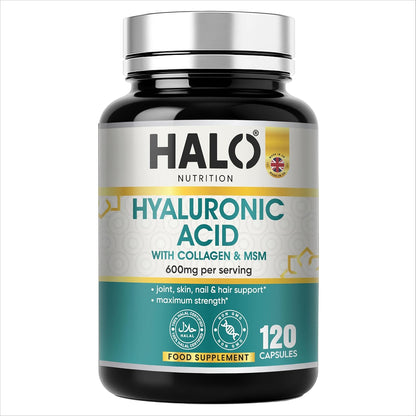 Halo Nutrition Hyaluronic Acid 600mg Capsules