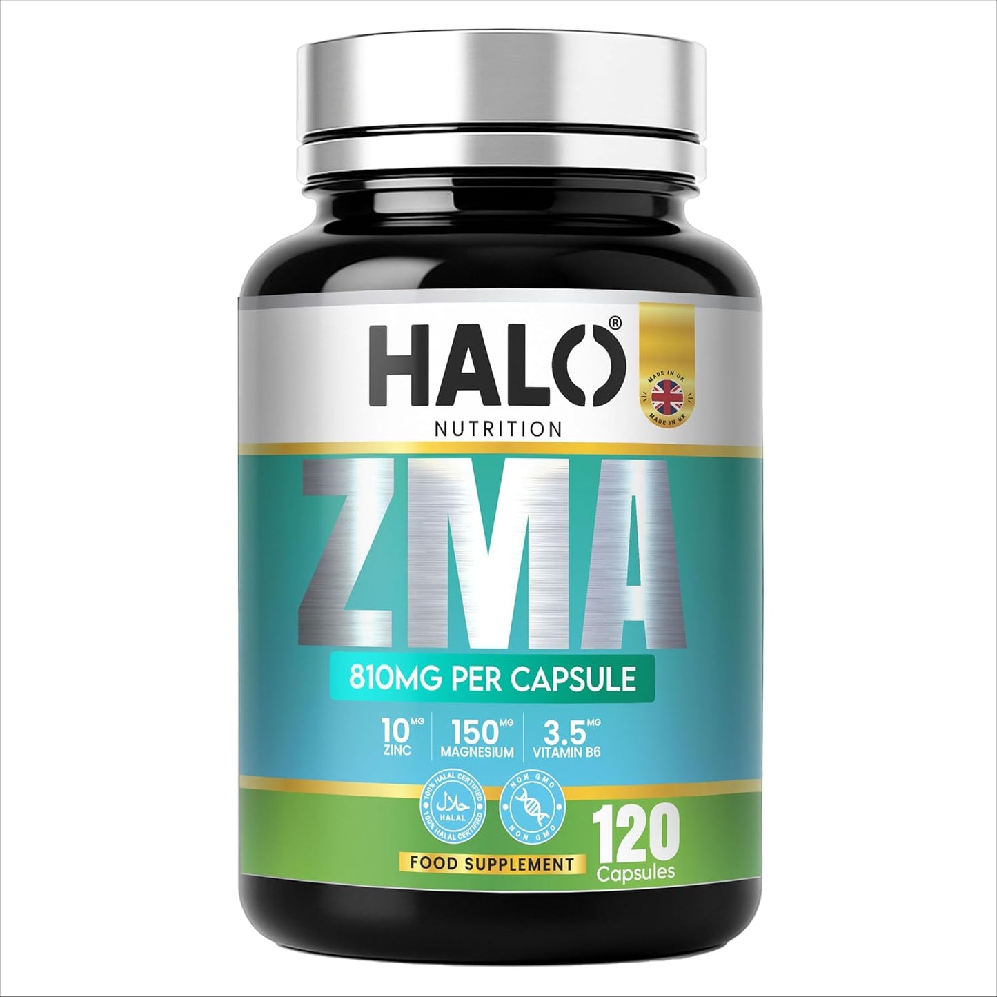 zinc & magnesium zma with vitamin b6 | halo nutrition