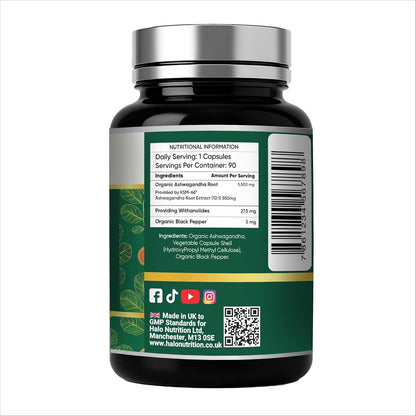 Halo Nutrition Ashwagandha KSM-66® Complex Capsules