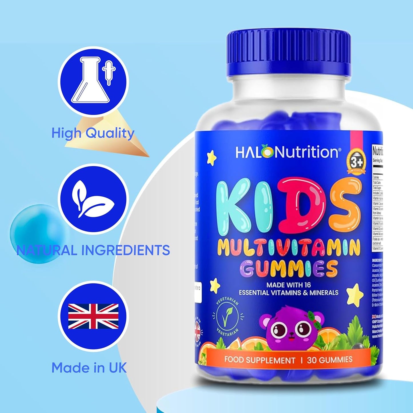 halo nutrition kids multivitamin gummies