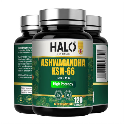 Halo Nutrition Ashwagandha KSM-66® Complex Capsules