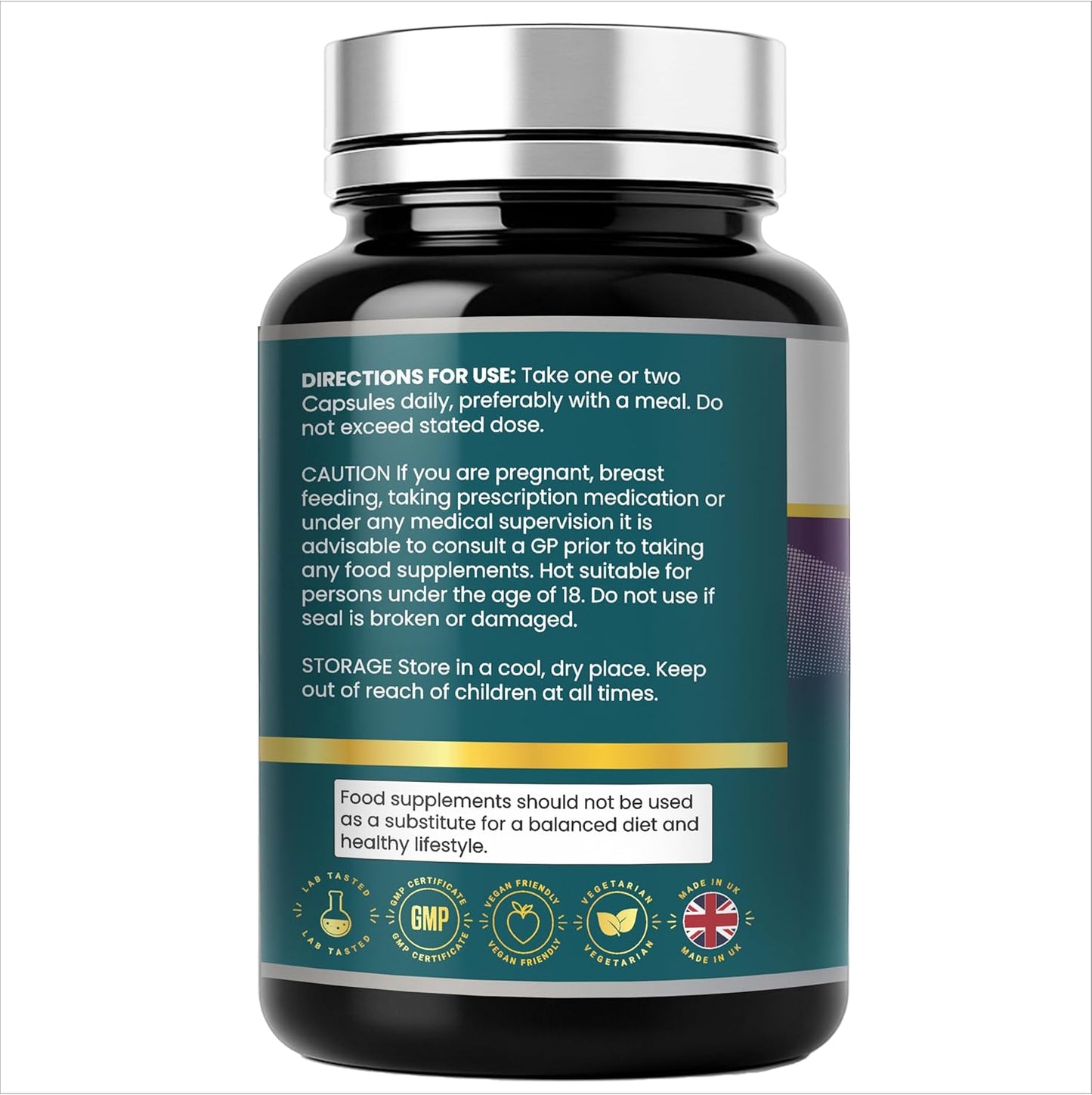 vegan l-lysine 1000mg capsules (120 servings)