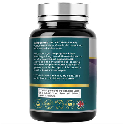 Vegan L-Lysine 1000mg Capsules (120 Servings)
