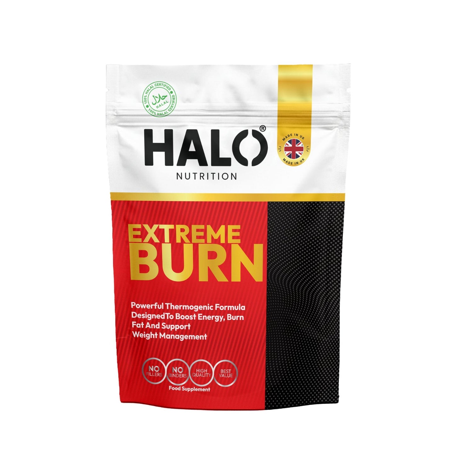 halo nutrition extreme burn – keto diet slimming capsules | 90 count fat burner formula
