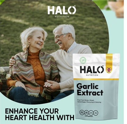Halo Nutrition Garlic Extract Capsules 12,000mg - Super Strong 120 Capsules