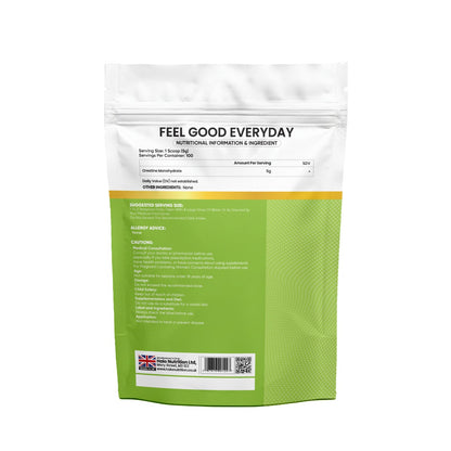 Halo Nutrition Creatine Monohydrate Powder 50 + Servings 100% Pure