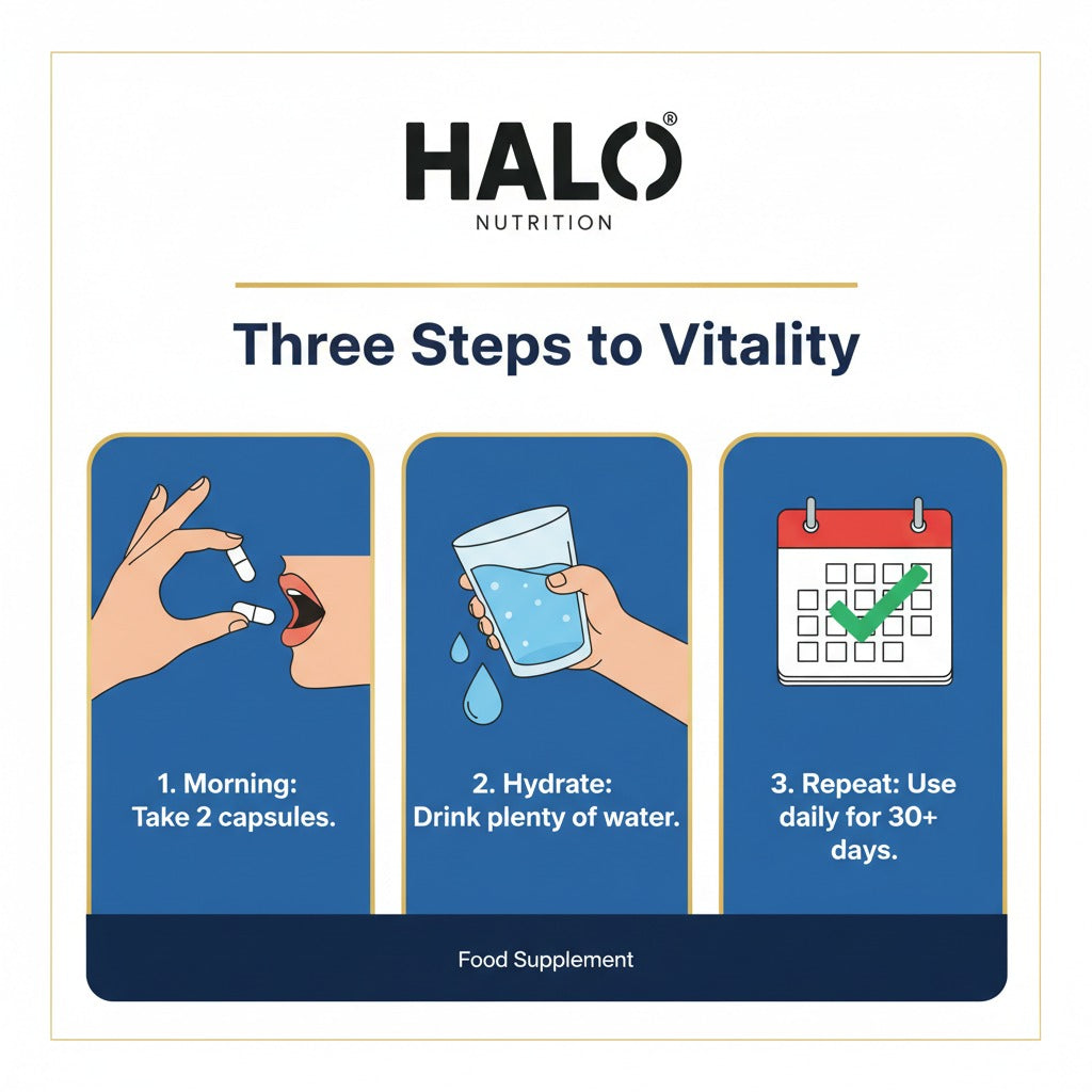 halo nutrition - nad+ 90 capsules