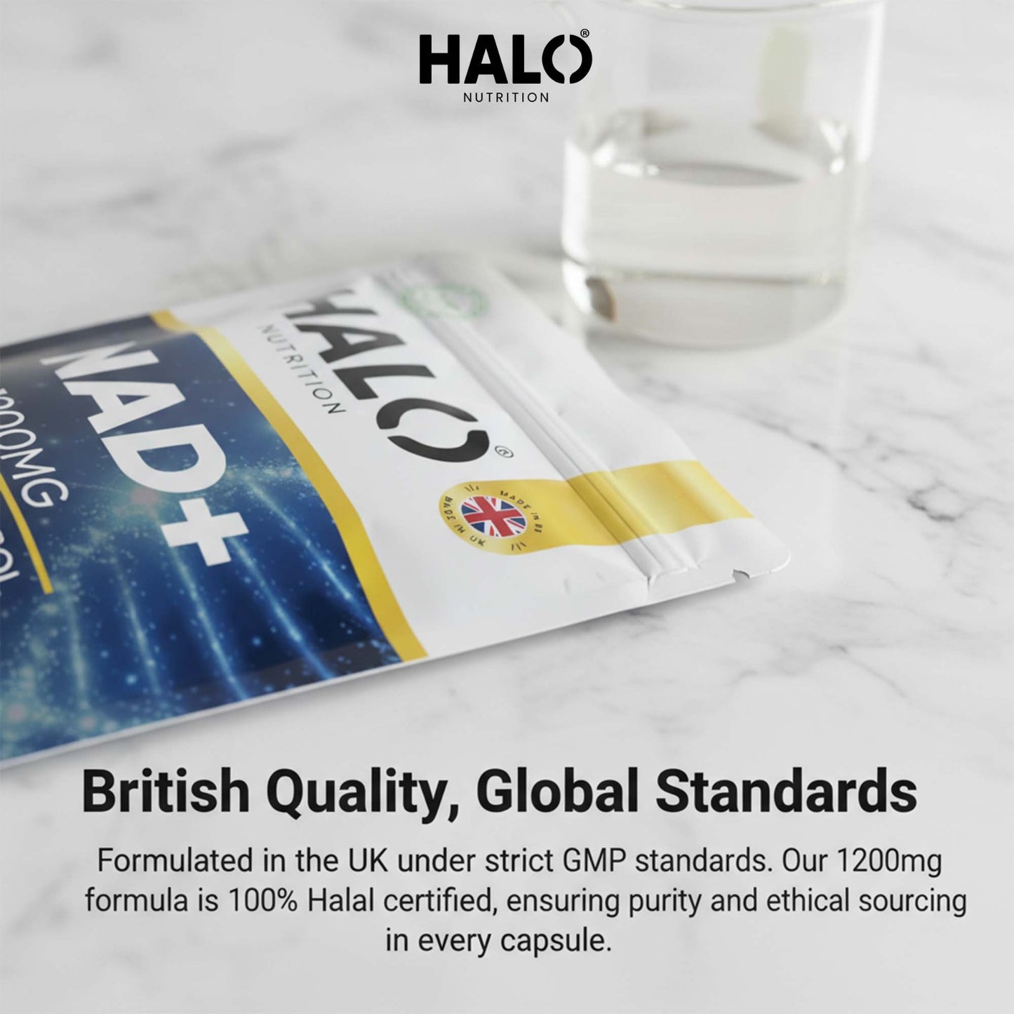 halo nutrition - nad+ 90 capsules