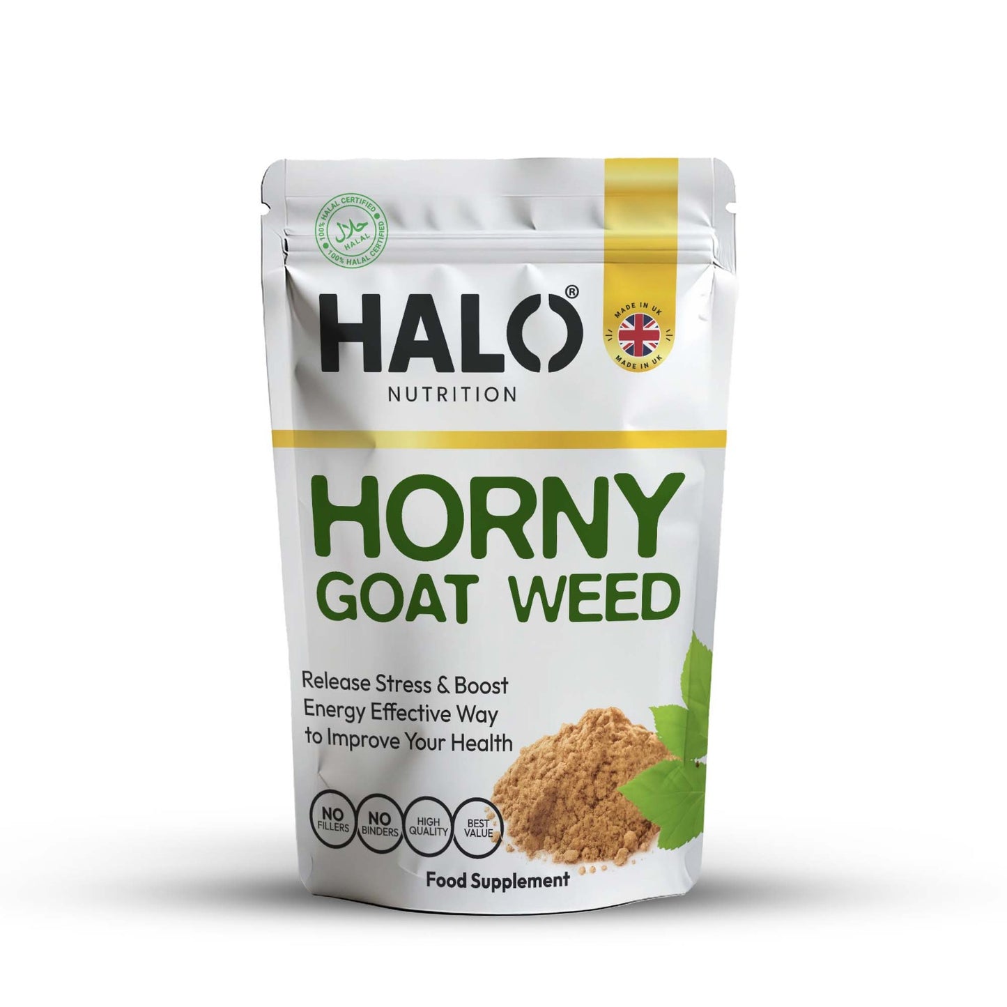 halo nutrition - horny goat weed - 120 high strength tablets