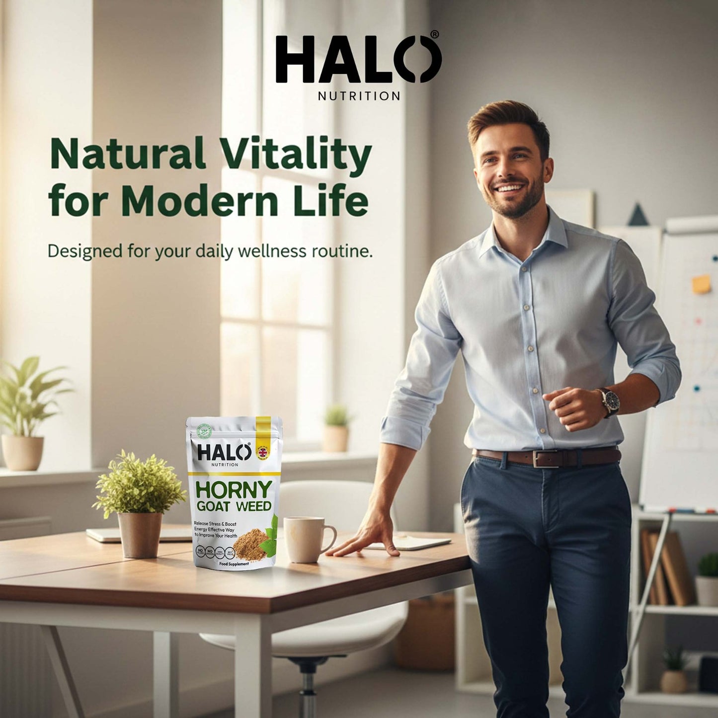 halo nutrition - horny goat weed - 120 high strength tablets