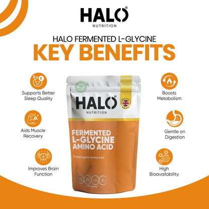 Halo Nutrition - Fermented L-Gylcine Amino Acid - 90 Capsules